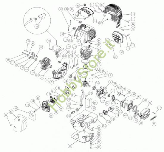 Picture of Motore C5SC 52cc B prodotto dal  20/07/2020