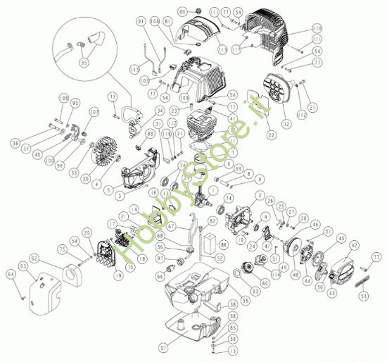 Picture of Motore C5SC 52cc Eur5 prodotto dal  08/07/2020