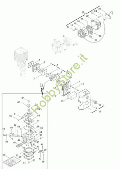 Picture of Carburatore e avviamento scuotitore 