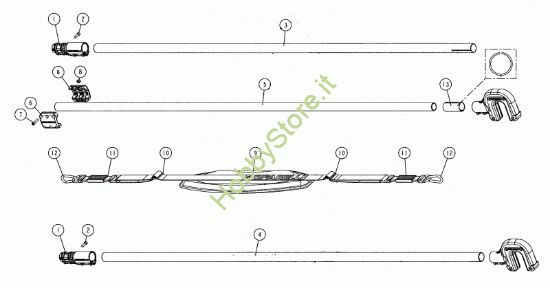 Picture of Tubi prolunga e spallaccio  prodotto dal 28/09/2007  al  31/03/2008