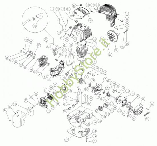 Picture of Motore C5SC 52cc B  prodotto dal 29/08/2022