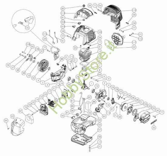 Picture of Motore C5SC 52cc Eur5 L.1 