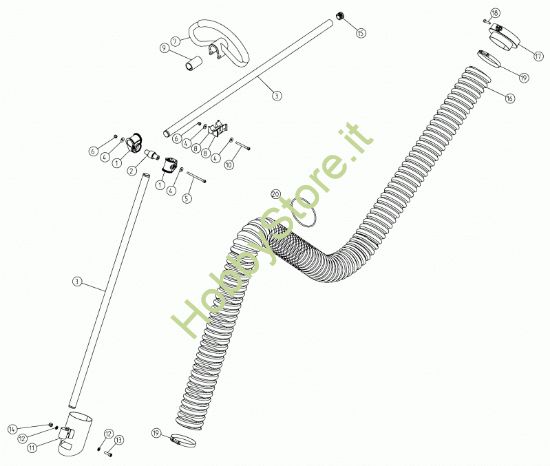 Picture of Tubi impugnatura e aspirazione D.75 V1200 prodotto dal  03/09/2015