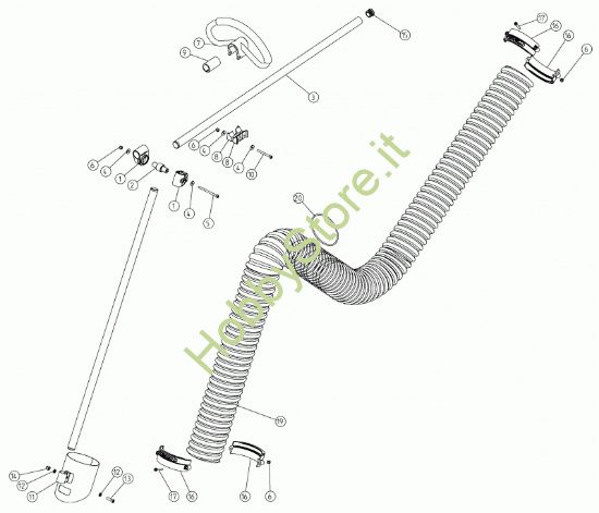 Picture of Tubi impugnatura e aspirazione D.100 V1200 prodotto dal  03/09/2015