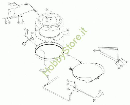 Picture of Serbatoio raccolta e coperchio V1200B-BN/E-EN 