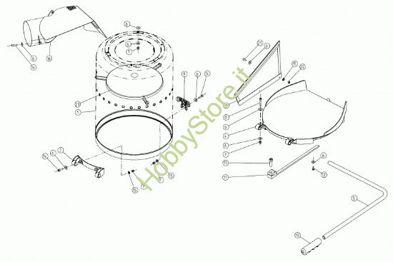 Picture of Serbatoio raccolta e coperchio V1200S-SN 