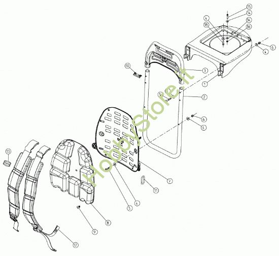 Picture of Telaio e schienale V1200S-SN 