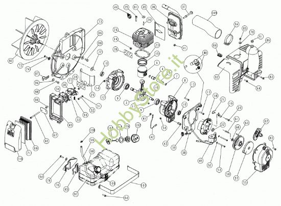Picture of Motore V77 x convogl. in plastica Matr.01H52RM  prodotto dal 21/07/2009