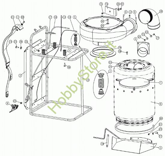Picture of Telaio, serbatoio, schienale  prodotto dal 01/05/2007