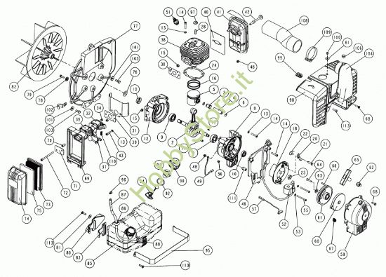 Picture of Motore V77 x convogl. in plastica  prodotto dal 24/11/2006  al  17/03/2009