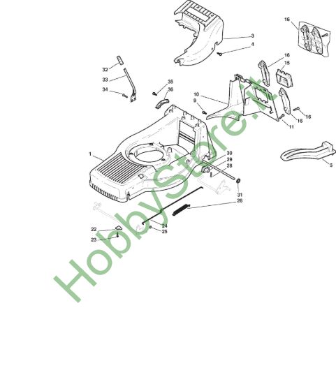 Picture of Chassis E Regolazione Altezza di Taglio
