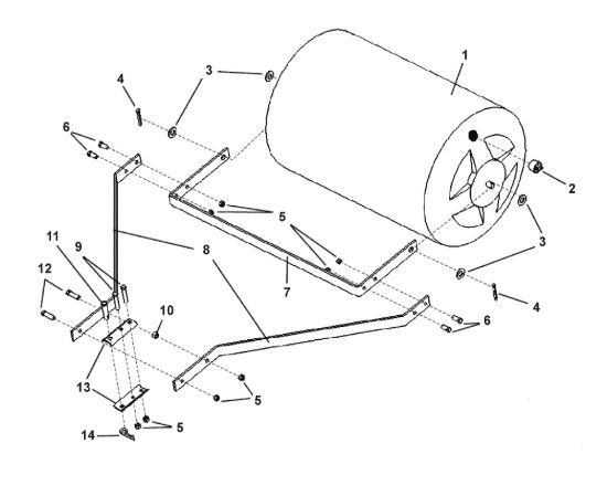 Picture of Side Bars,Roller Body,Clevis Plate