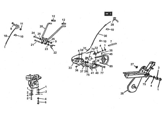 Picture of Control Cables,Drive Belt,Trasmissione