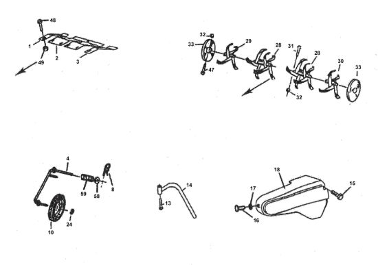 Picture of Tines-Guard,Wheel-Depth Bar,Belt Cover