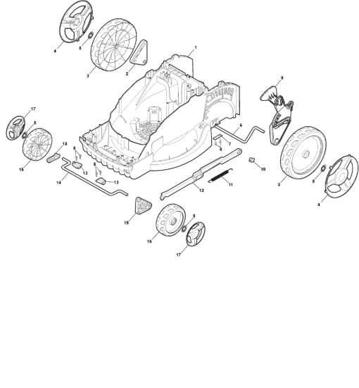 Picture of Chassis E Regolazione Altezza di Taglio