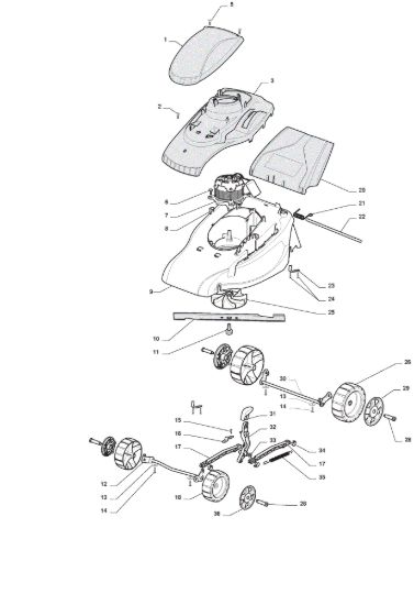 Picture of Chassis E Regolazione Altezza di Taglio