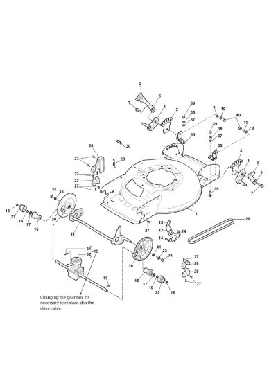 Picture of Chassis E Regolazione Altezza di Taglio