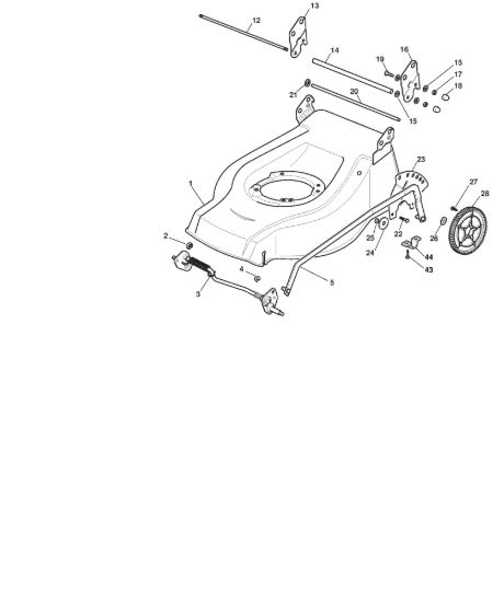 Picture of Chassis E Regolazione Altezza di Taglio