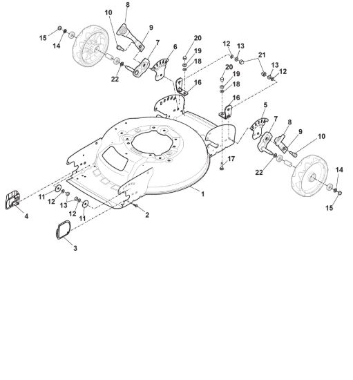 Picture of Chassis E Regolazione Altezza di Taglio