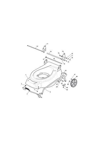 Picture of Chassis E Regolazione Altezza di Taglio