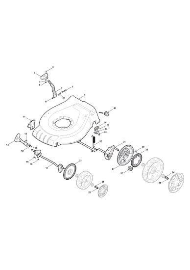 Picture of Chassis E Regolazione Altezza di Taglio