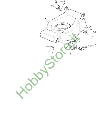 Picture of Chassis E Regolazione Altezza di Taglio