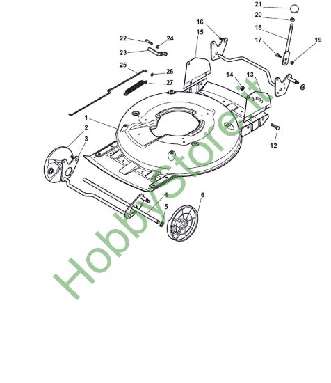 Picture of Chassis E Regolazione Altezza di Taglio