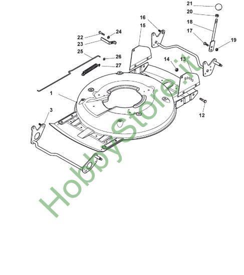 Picture of Chassis E Regolazione Altezza di Taglio