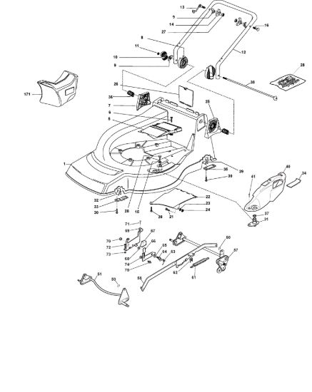 Picture of Chassis E Regolazione Altezza di Taglio