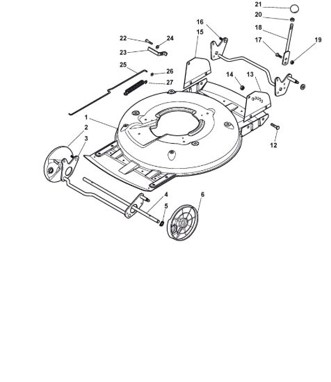 Picture of Chassis E Regolazione Altezza di Taglio