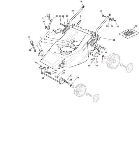 Picture of Chassis E Regolazione Altezza di Taglio