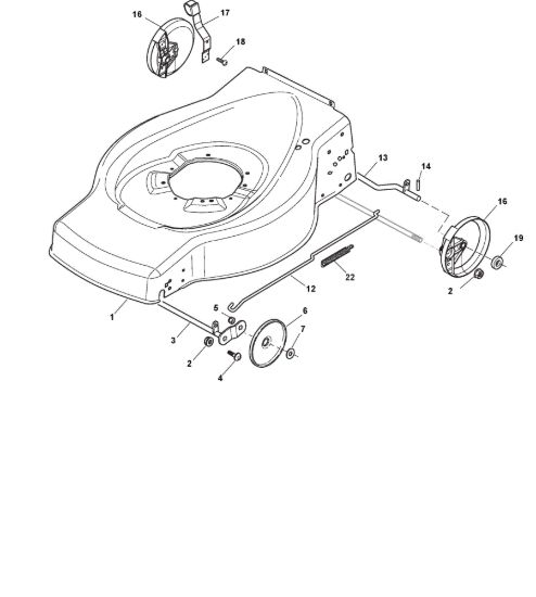 Picture of Chassis E Regolazione Altezza di Taglio