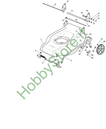 Picture of Chassis E Regolazione Altezza di Taglio