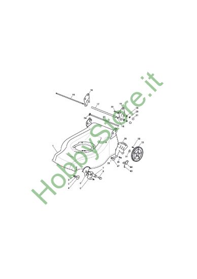 Picture of Chassis E Regolazione Altezza di Taglio