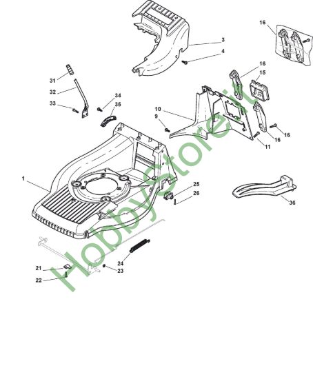 Picture of Chassis E Regolazione Altezza di Taglio