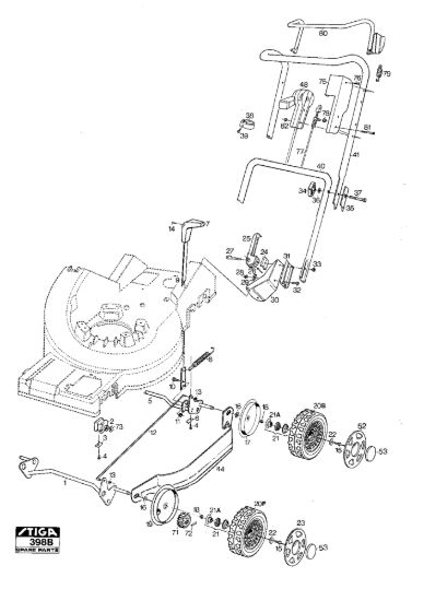 Picture of Wheel Suspension (Plastic Wheels) Handlebar
