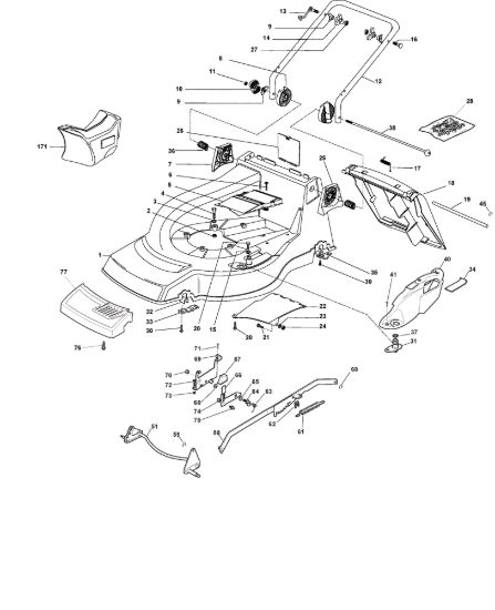 Picture of Chassis E Regolazione Altezza di Taglio