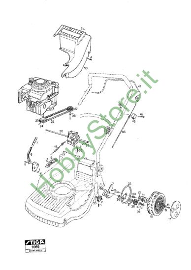 Picture of Chassis E Regolazione Altezza di Taglio