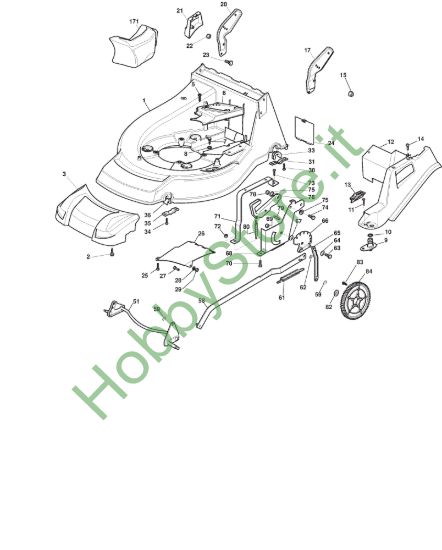 Picture of Chassis E Regolazione Altezza di Taglio
