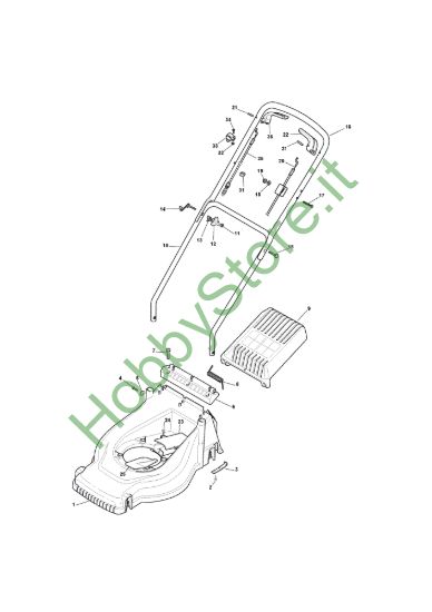 Picture of Chassis e Manico Parte Superiore