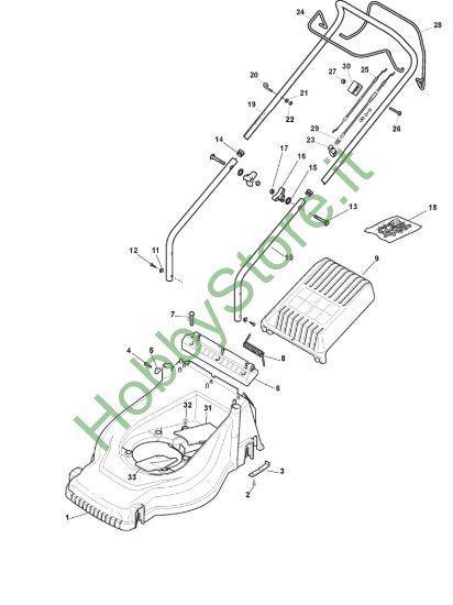 Picture of Chassis e Manico Parte Superiore