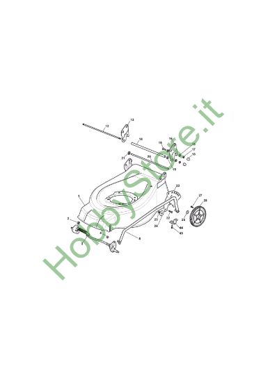 Picture of Chassis E Regolazione Altezza di Taglio