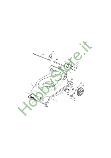 Picture of Chassis E Regolazione Altezza di Taglio