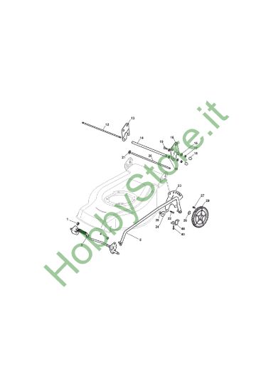 Picture of Chassis E Regolazione Altezza di Taglio