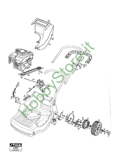 Picture of Chassis E Regolazione Altezza di Taglio