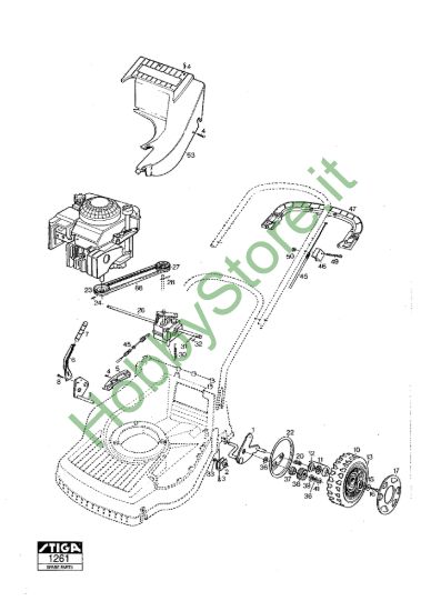 Picture of Chassis E Regolazione Altezza di Taglio