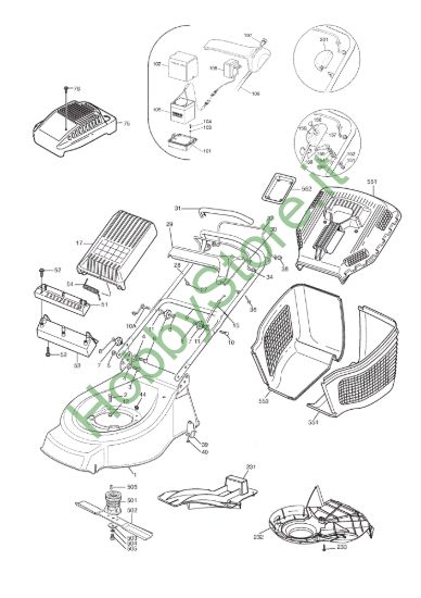 Picture of Chassis/Manico, Parte Sup