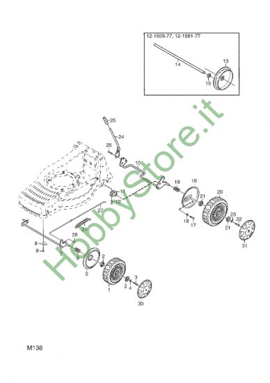Picture of Regolazione Ruote (Plastica)