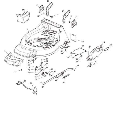 Picture of Chassis E Regolazione Altezza di Taglio