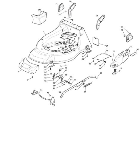 Picture of Chassis E Regolazione Altezza di Taglio